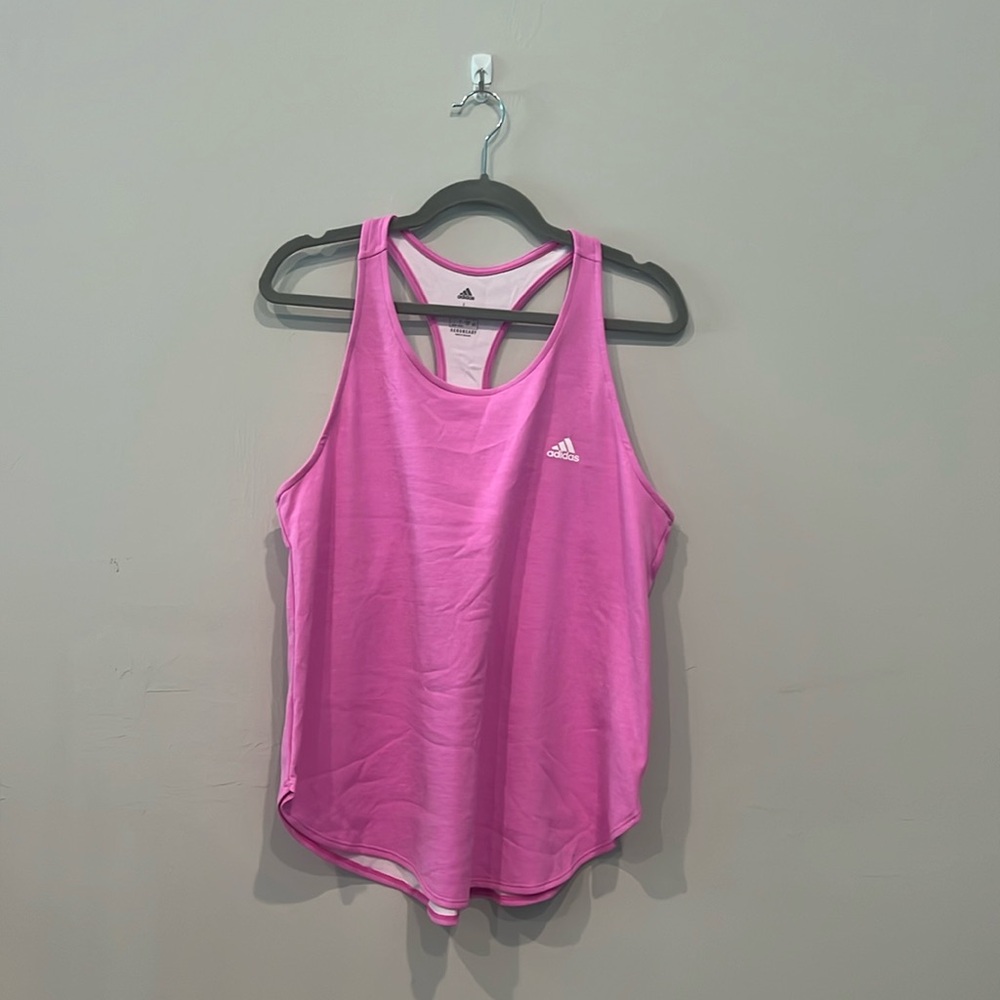 Adidas Pink Aeroready Racerback Tank Top